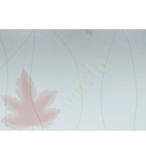 Frosted maple leaf with trendy lines beautiful glass stickers